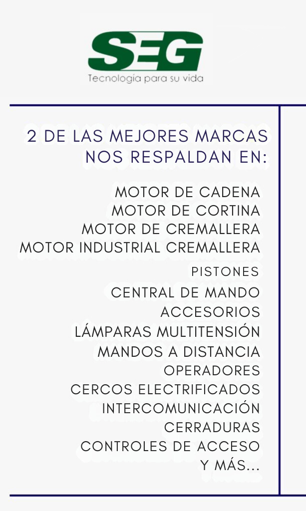 2 DE LAS MEJORES MARCAS NOS RESPALDAN EN